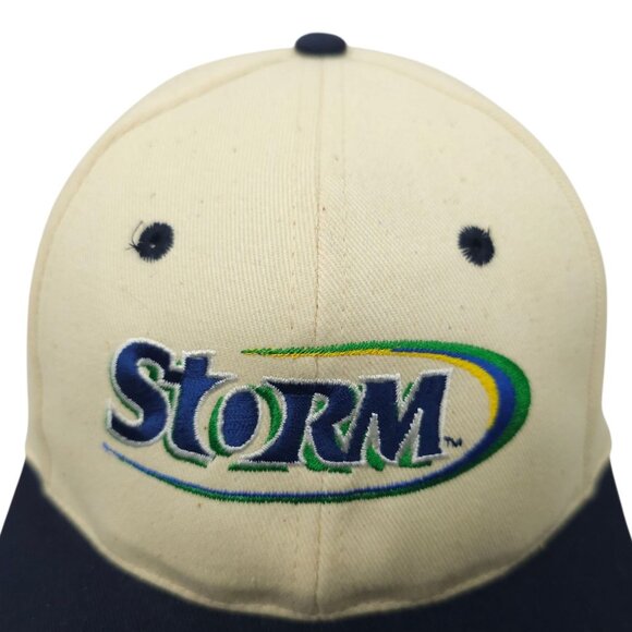 Toppers Storm Embroidered Logo Snapback Cap Trucker Vintage 90s Baseball Hat - Picture 7 of 14